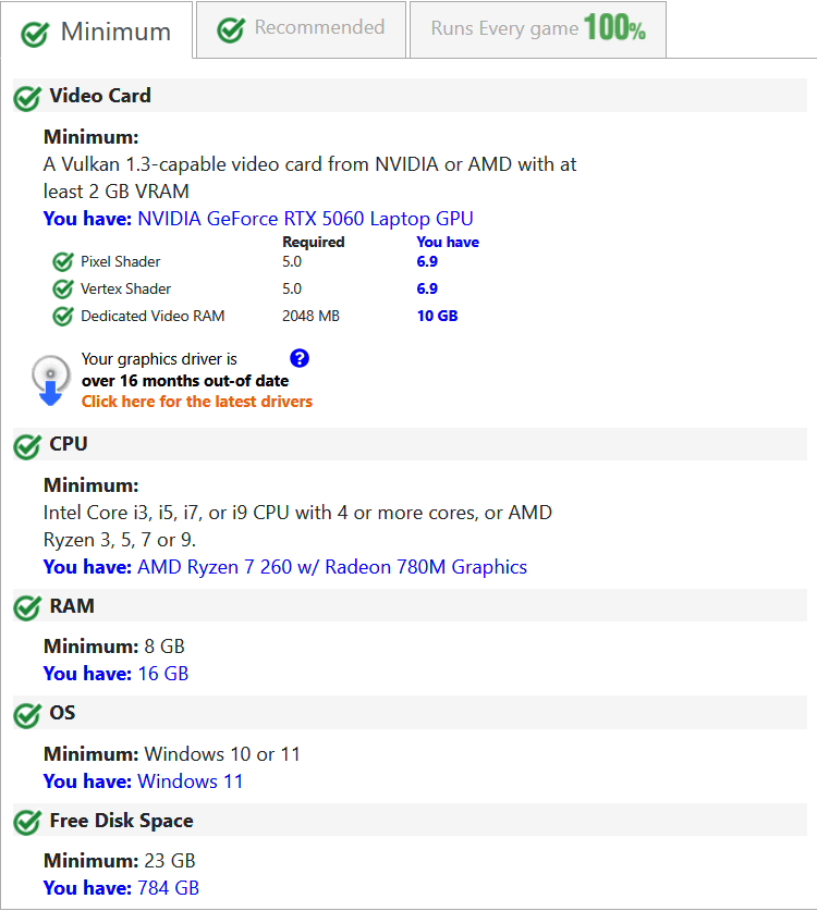 X-Plane 12 System Requirements Check on RTX 5060 Laptop